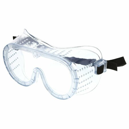 MCR SAFETY Glasses, 22 Series Direct Vent, CL UV-AF, Elastic, 36PK 2225